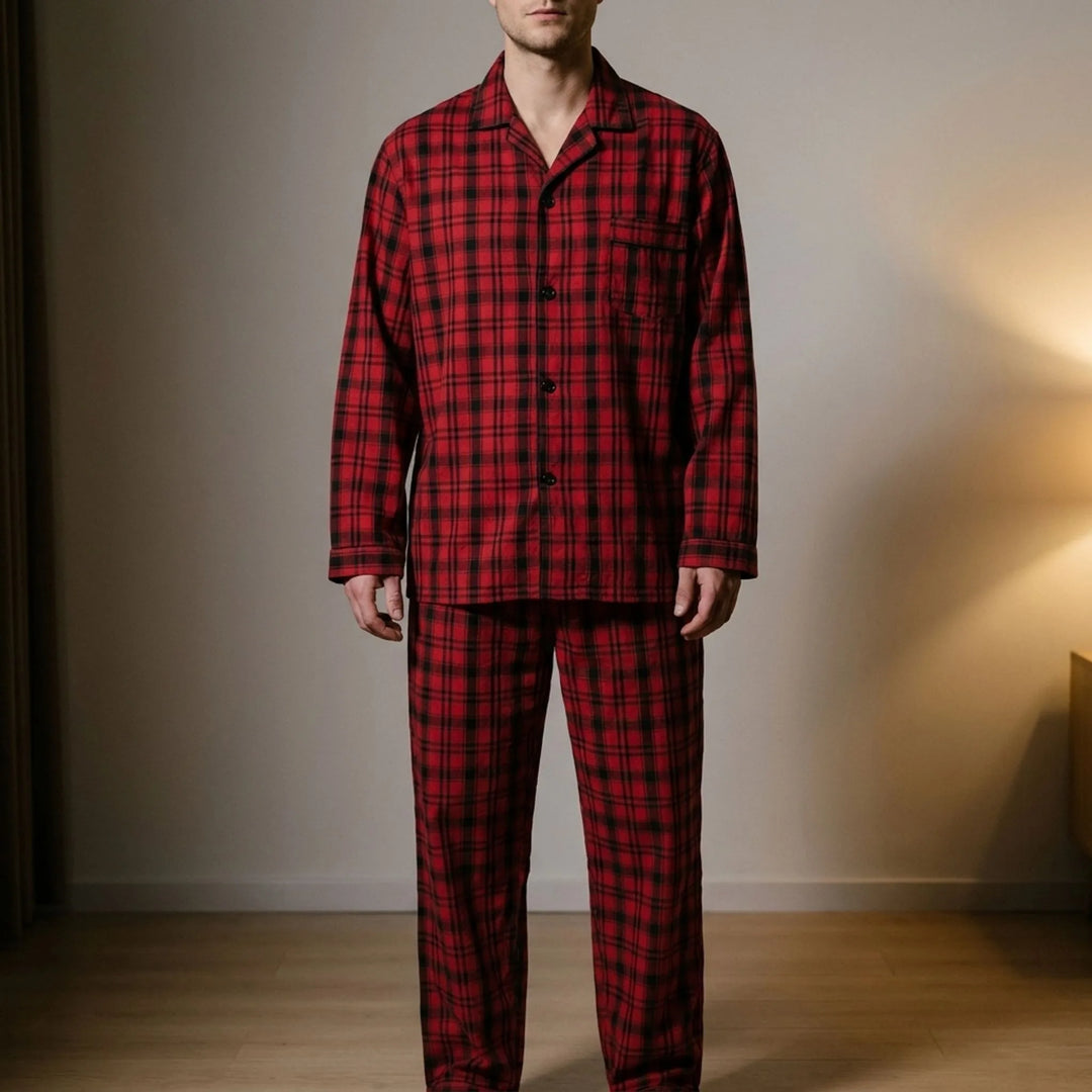 Classic Plaid Mens Pyjamas - Randal