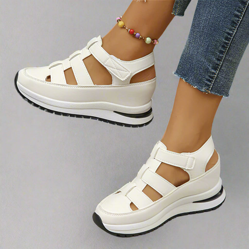 Closed Toe Platform Sandals - Brooke