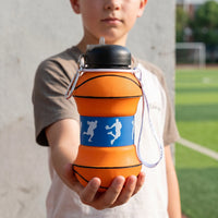 Collapsible Sports-Themed Water Bottle - Spherix