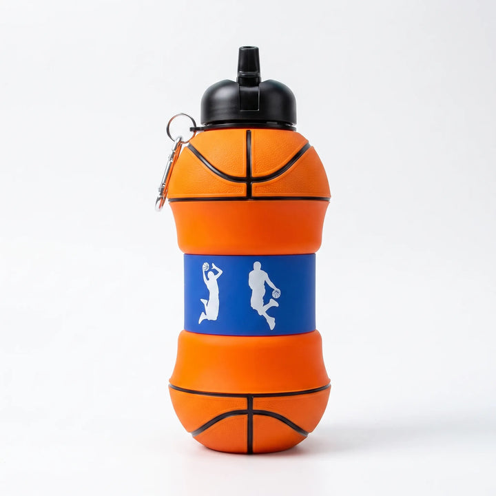 Collapsible Sports-Themed Water Bottle - Spherix