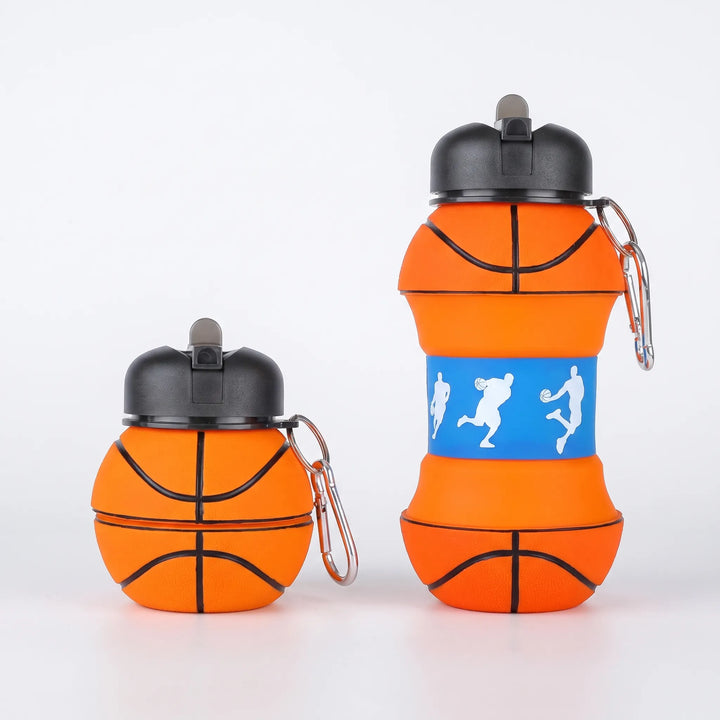 Collapsible Sports-Themed Water Bottle - Spherix