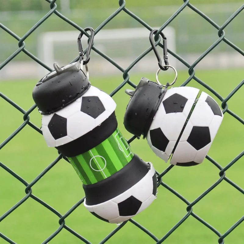 Collapsible Sports-Themed Water Bottle - Spherix