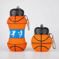 Collapsible Sports-Themed Water Bottle - Spherix