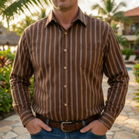 Colorful Striped Long Sleeve Shirt - Joseph