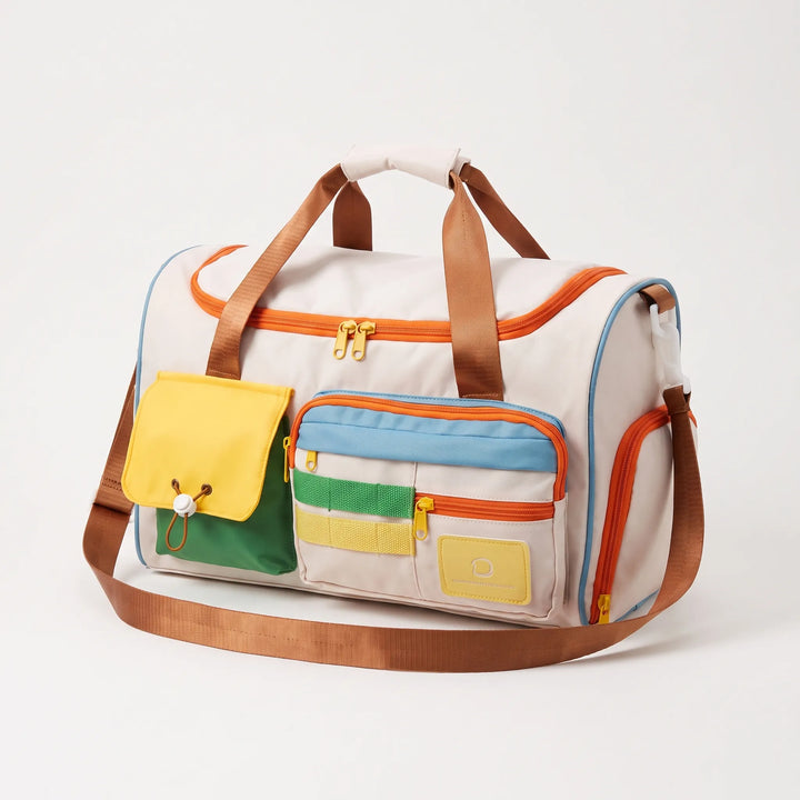 Colour-Blocked Weekend Duffel Bag - Portana