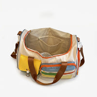 Colour-Blocked Weekend Duffel Bag - Portana