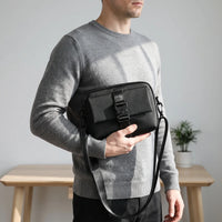 Compact Black Crossbody Bag - Covalt