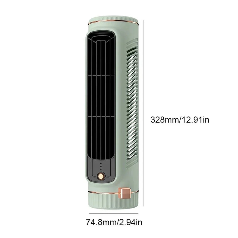 Compact Bladeless Tower Fan - CirrusFlow