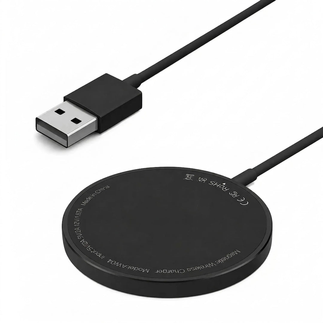 Compact Circular Magnetic Wireless Charger - MagVibe