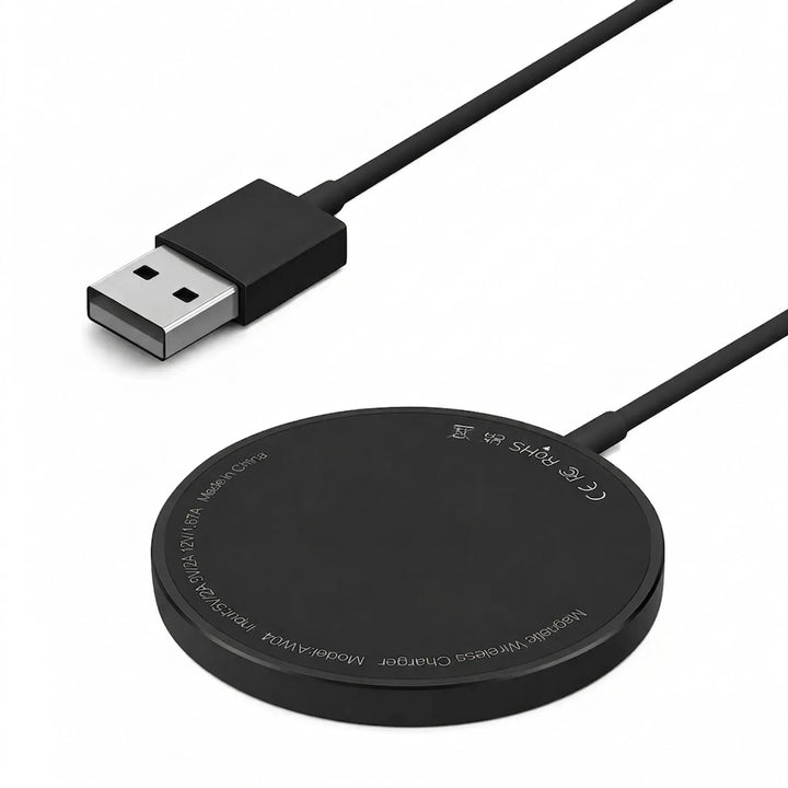 Compact Circular Magnetic Wireless Charger - MagVibe