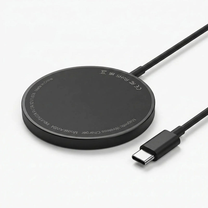 Compact Circular Magnetic Wireless Charger - MagVibe