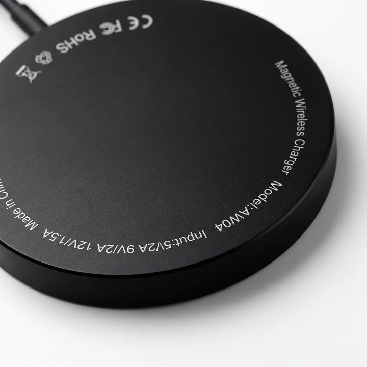 Compact Circular Magnetic Wireless Charger - MagVibe
