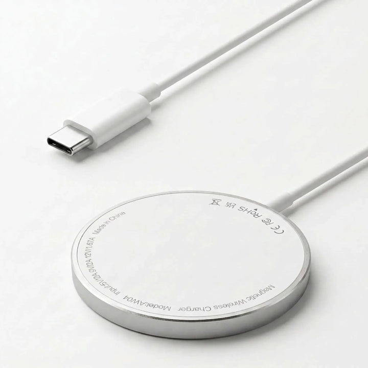Compact Circular Magnetic Wireless Charger - MagVibe