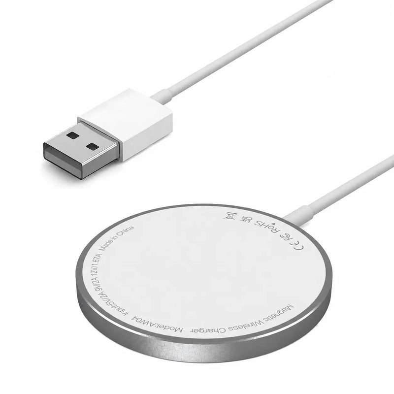 Compact Circular Magnetic Wireless Charger - MagVibe