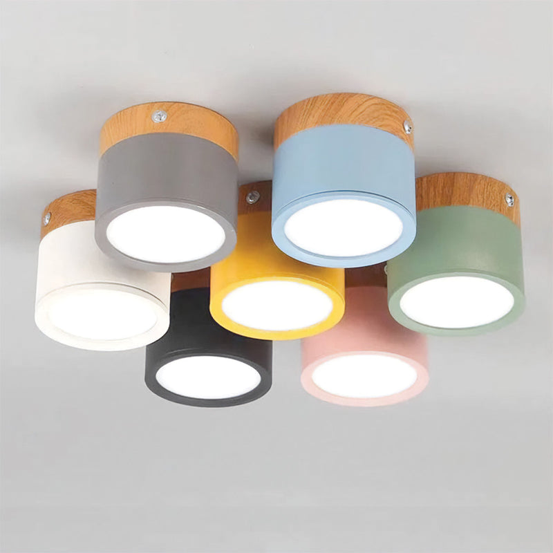 Compact Cylindrical Ceiling Light - Kyntaro