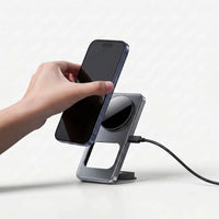 Compact Desktop Wireless Charging Station - Hubvia