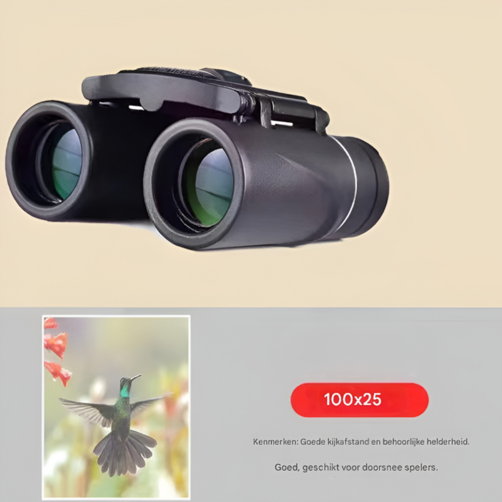 Compact Folding Binoculars - GazeGuard