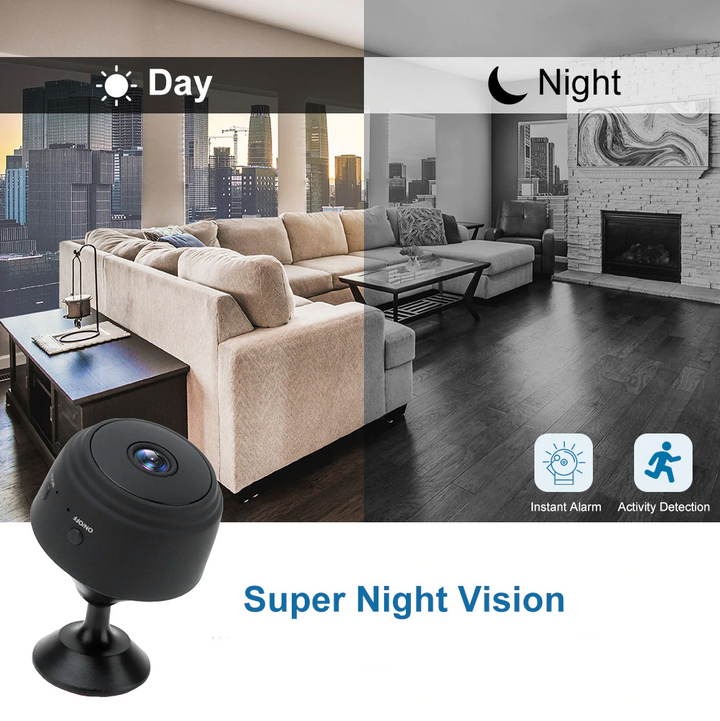 Compact Indoor Wireless Security Camera - CamVisi