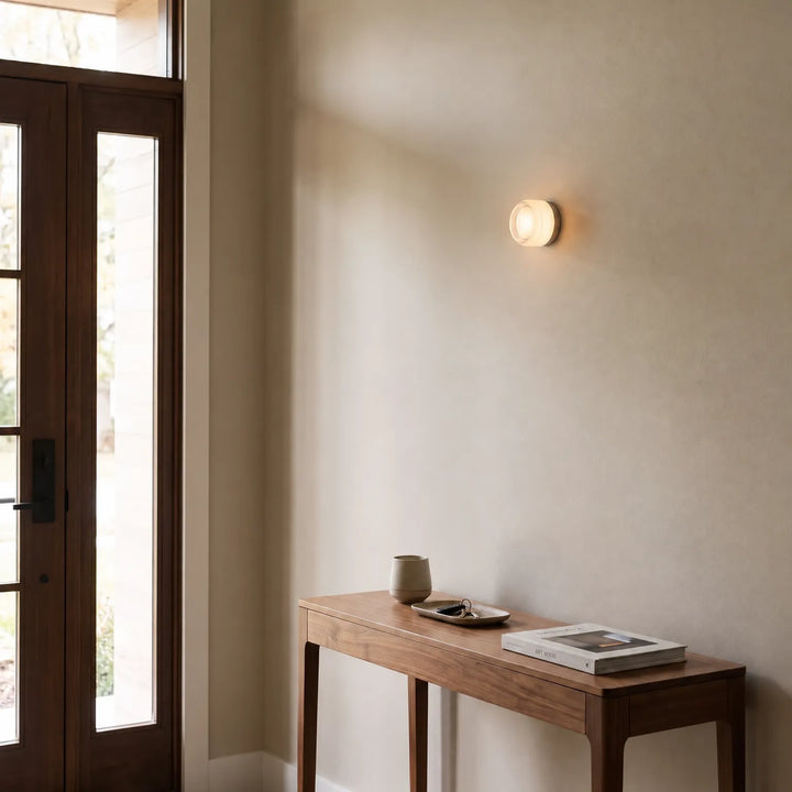 Compact LED Wall Light for Hallways and Entryways