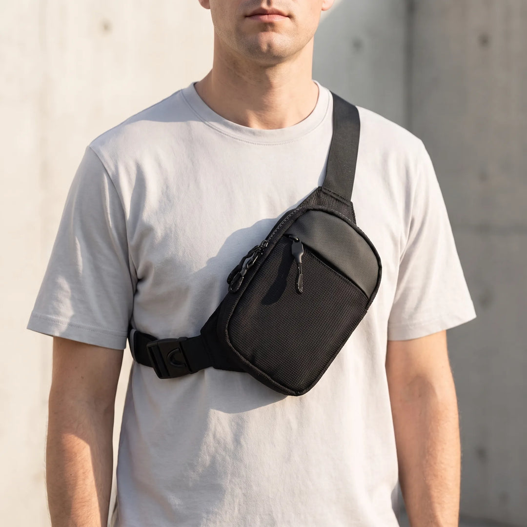 Compact Men's Crossbody Bag - Ziptac