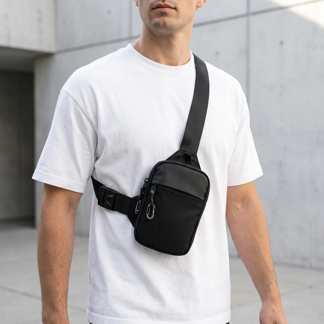 Compact Men's Crossbody Bag - Ziptac