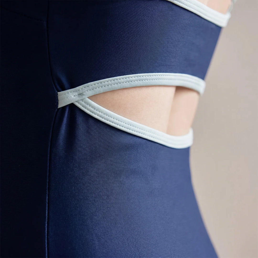 Contrast Trim One-Piece Swimsuit - Avelora