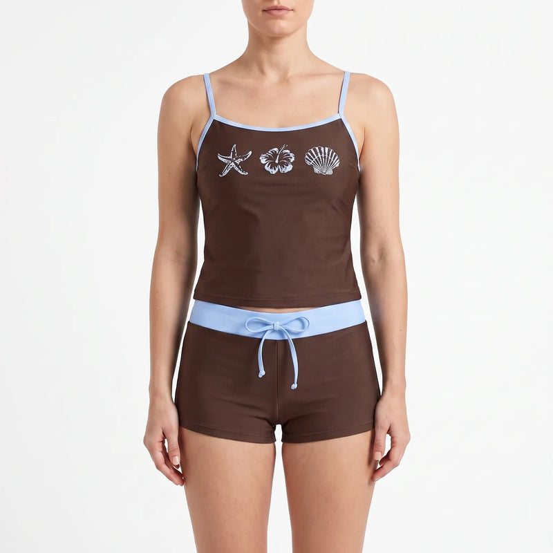 Contrasting Two Piece Bikini Set - Alexandra