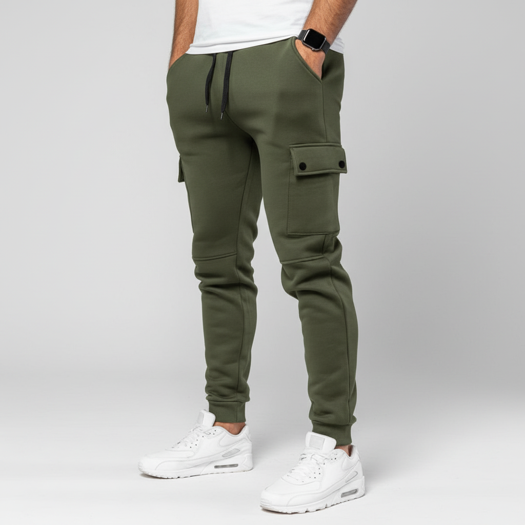 Cropped Jogginghose Mit Tasche -  Rene