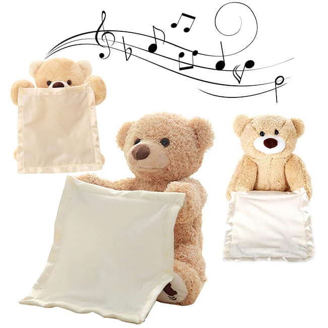 Talking cuddly teddy bear with music and games – interactive companion for children
