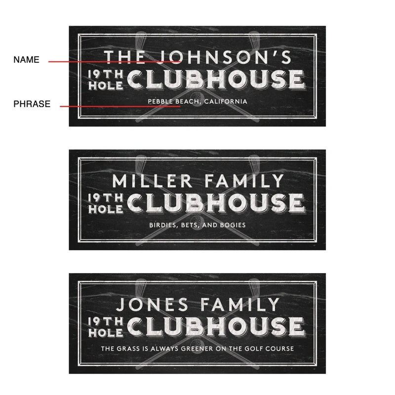 Customisable Rectangular Golf Sign - Parvanta