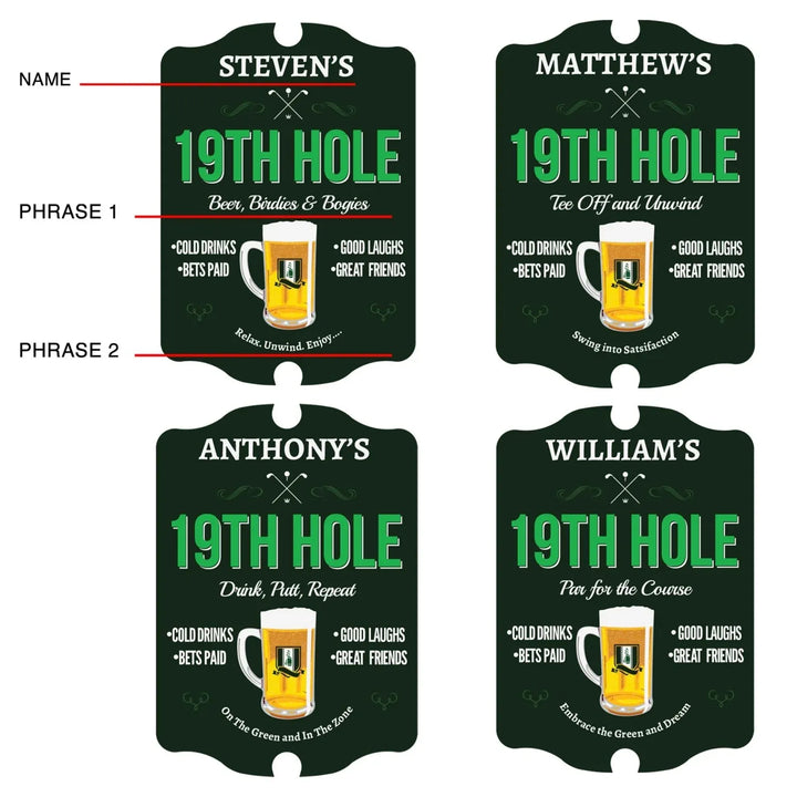 Customisable Rectangular Golf Sign - Parvanta