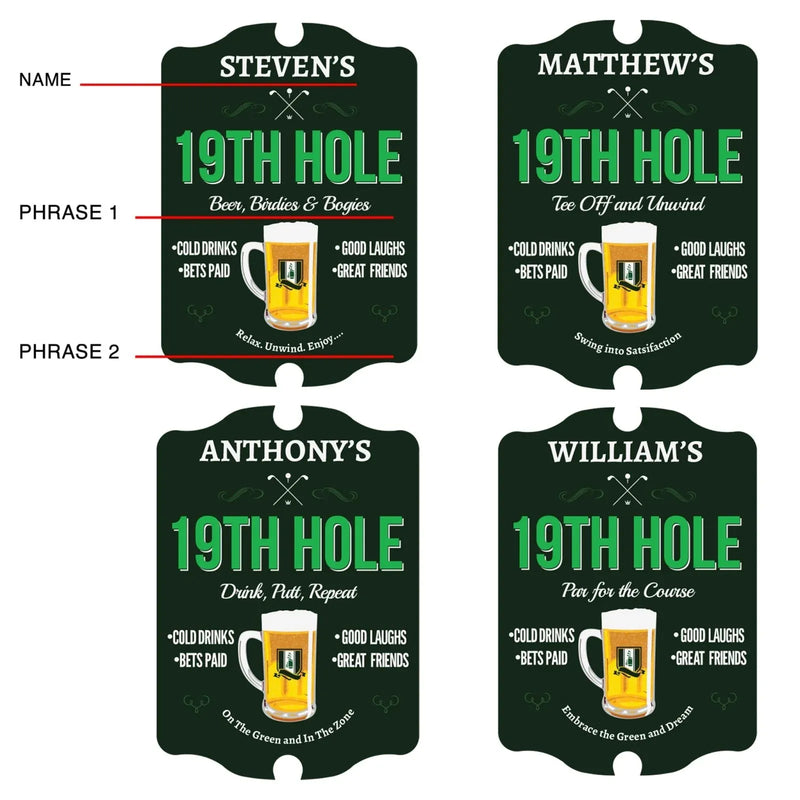Customisable Rectangular Golf Sign - Parvanta
