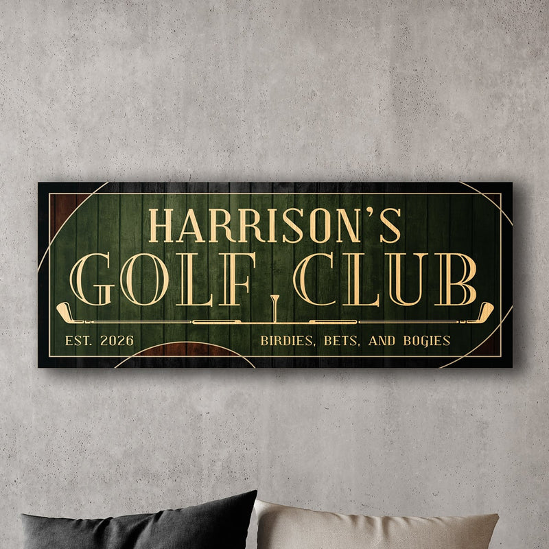 Customisable Rectangular Golf Sign - Parvanta