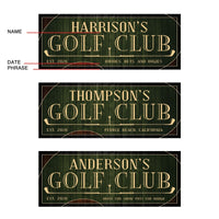 Customisable Rectangular Golf Sign - Parvanta