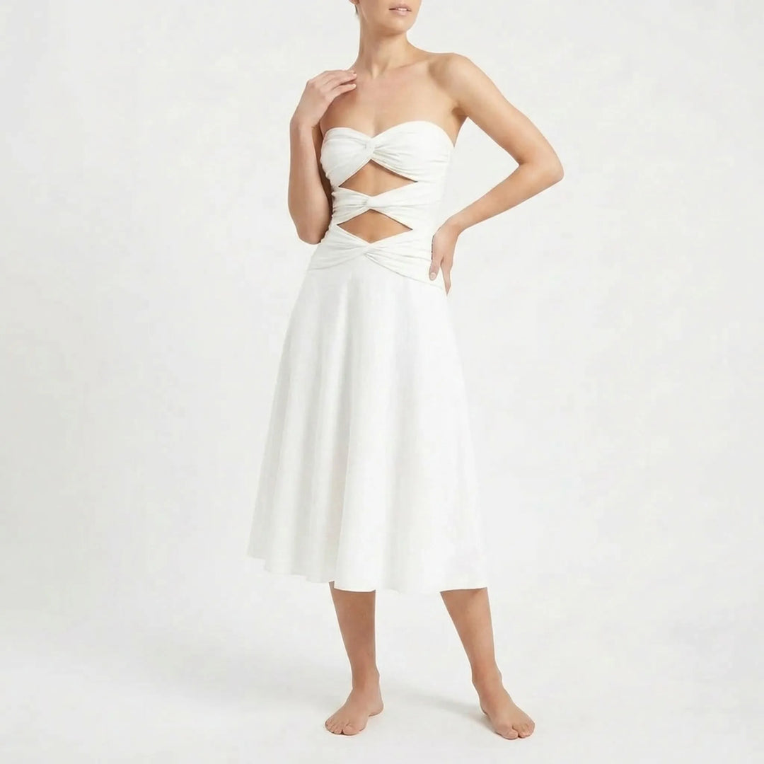 Cut-Out Swimsuit With Skirt - Sirenia