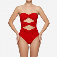 Cut-Out Swimsuit With Skirt - Sirenia