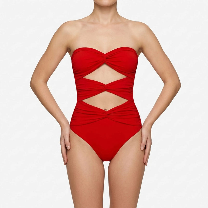 Cut-Out Swimsuit With Skirt - Sirenia