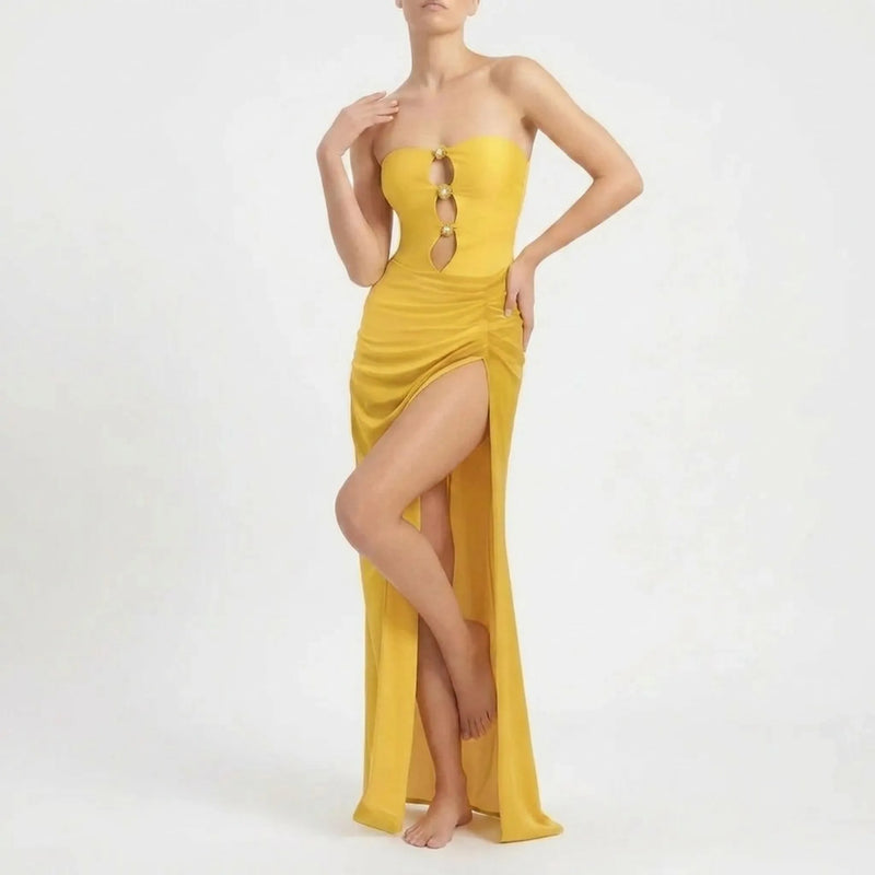 Cut-Out Swimsuit With Skirt - Sirenia