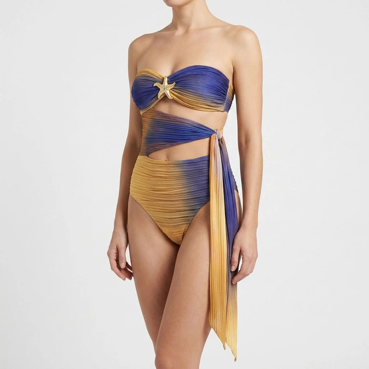 Cut-Out Swimsuit With Skirt - Sirenia