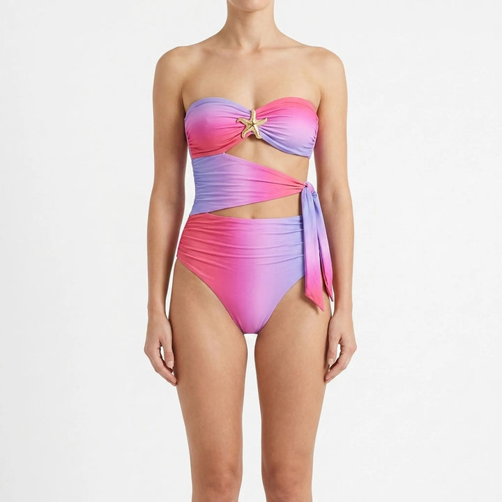 Cut-Out Swimsuit With Skirt - Sirenia