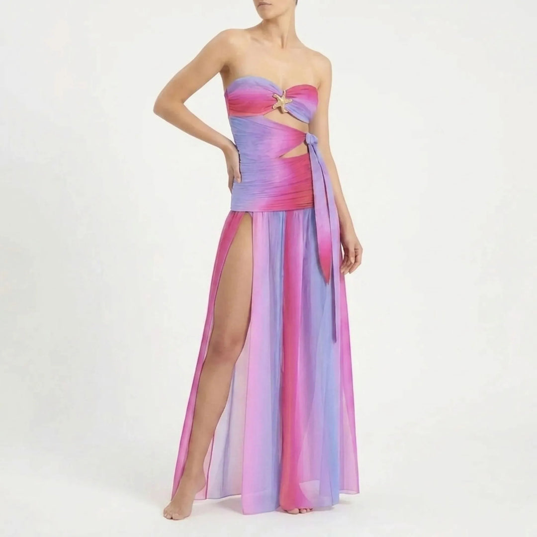 Cut-Out Swimsuit With Skirt - Sirenia