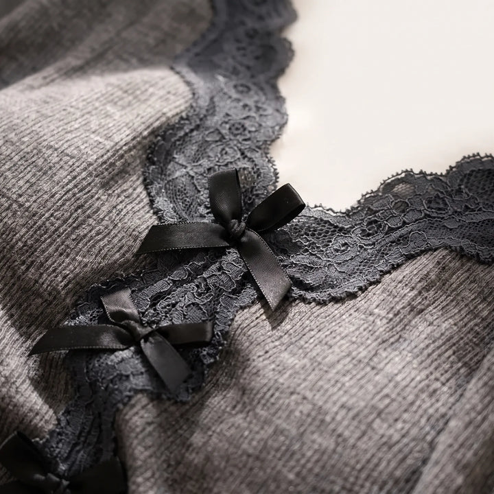 Cute Lace Pyjama Short Set - Darla