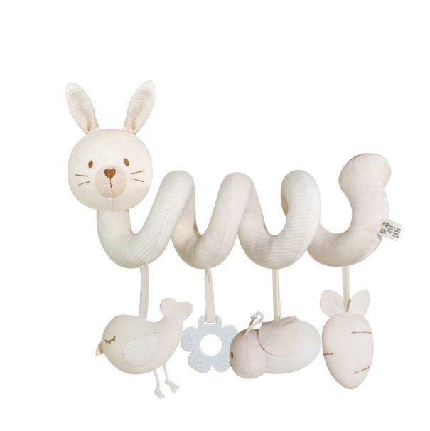 Baby spiral with animal motifs for car seat, pram and cot – playtime mobile