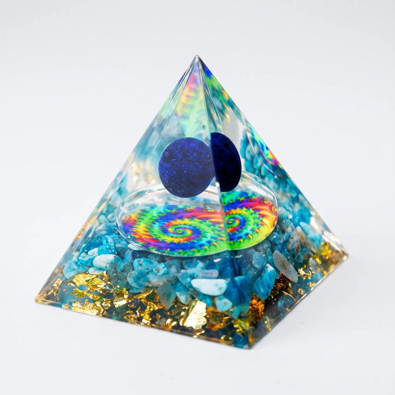 Decorative Geometric Desktop Pyramid - ApexForm