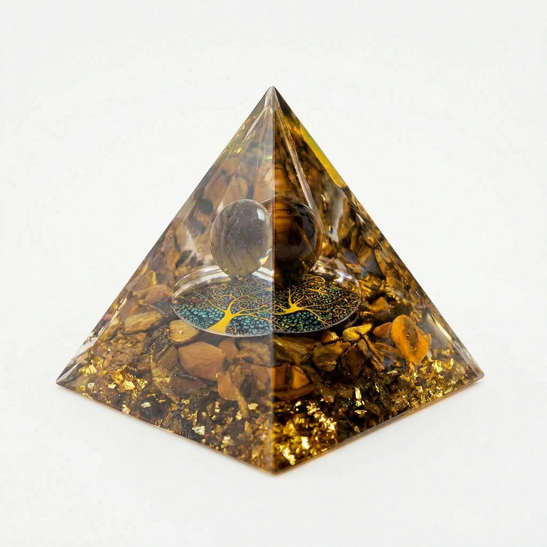 Decorative Geometric Desktop Pyramid - ApexForm
