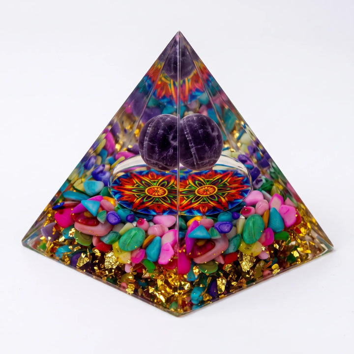 Decorative Geometric Desktop Pyramid - ApexForm