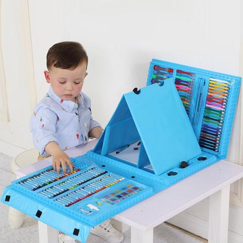 6-in-1 creative box with drawing and craft supplies for children – compact and versatile