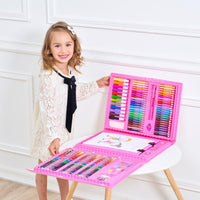 6-in-1 creative box with drawing and craft supplies for children – compact and versatile