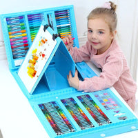 6-in-1 creative box with drawing and craft supplies for children – compact and versatile