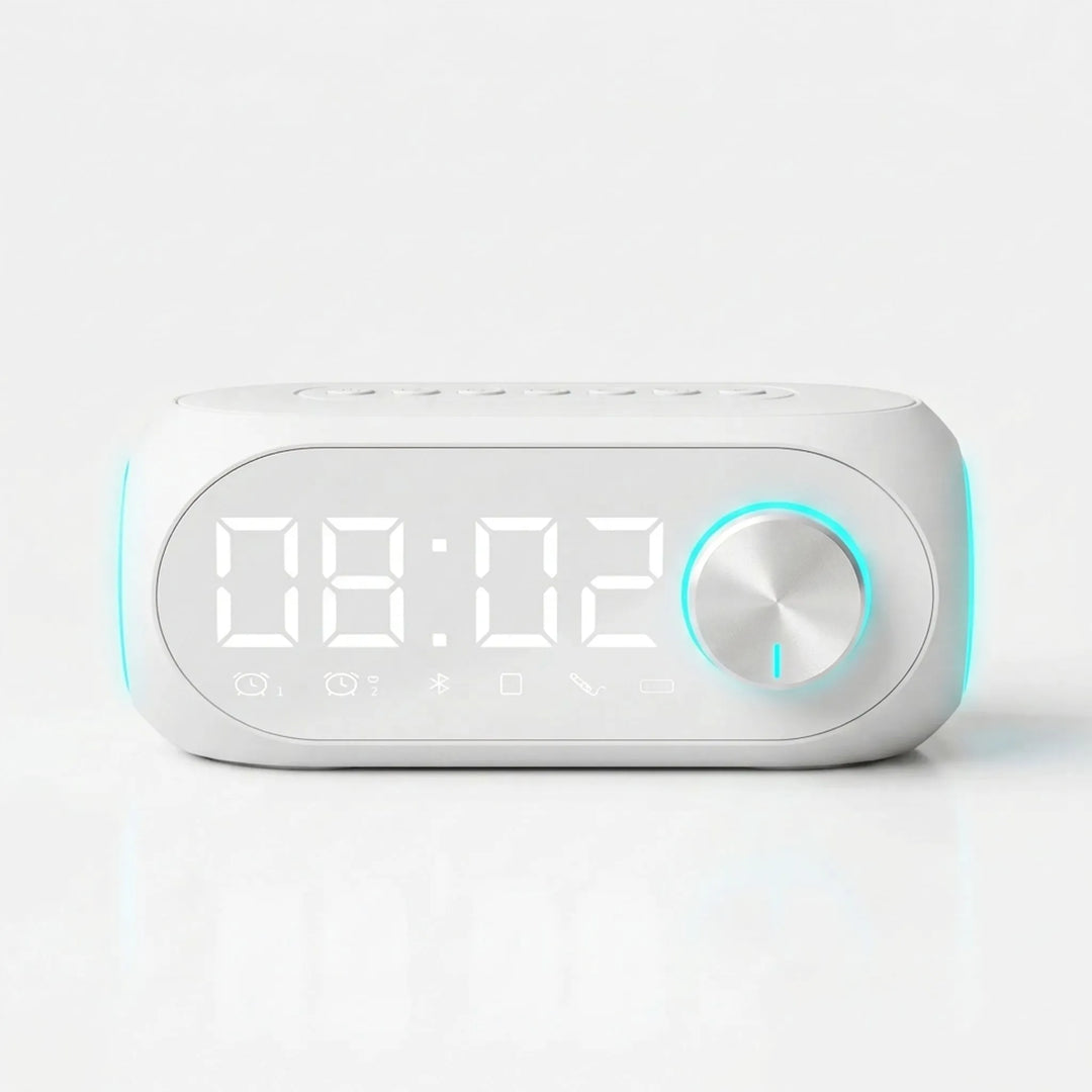 Digital Alarm Clock With Bluetooth Speaker - Knovia